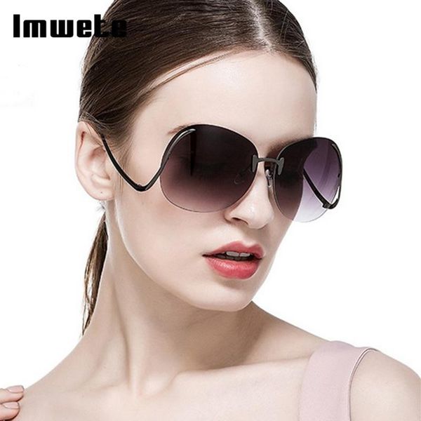 imwete gradient rimless oversized men women sunglasses bend metal legs design progressive anti glare lens men sun shade uv400, White;black
imwete gradient rimless oversized men women sunglasses bend metal legs design progressive anti glare lens men sun shade uv400, White;black