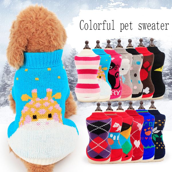random color pet dog sweater christmas winter soft dog clothes for small dogs chihuahua new year gift pet clothing sueter perro
random color pet dog sweater christmas winter soft dog clothes for small dogs chihuahua new year gift pet clothing sueter perro