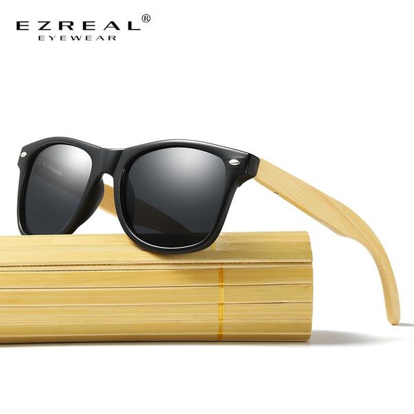 sunglasses ezreal polarized wood bamboo legs square style for women men with original package, White;black
sunglasses ezreal polarized wood bamboo legs square style for women men with original package, White;black