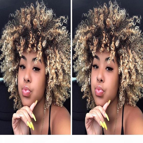 blonde afro kinky curly wigs colorful ombre lace front closure wig 4x4 short human hair wigs with baby hair cut bob 1b427, Black;brown
blonde afro kinky curly wigs colorful ombre lace front closure wig 4x4 short human hair wigs with baby hair cut bob 1b427, Black;brown