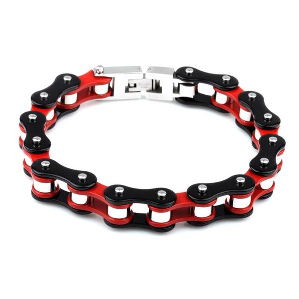 men's women red motor bike chain motorcycle chain bracelet bangle male stainless steel black jewelry drop shipping
men's women red motor bike chain motorcycle chain bracelet bangle male stainless steel black jewelry drop shipping