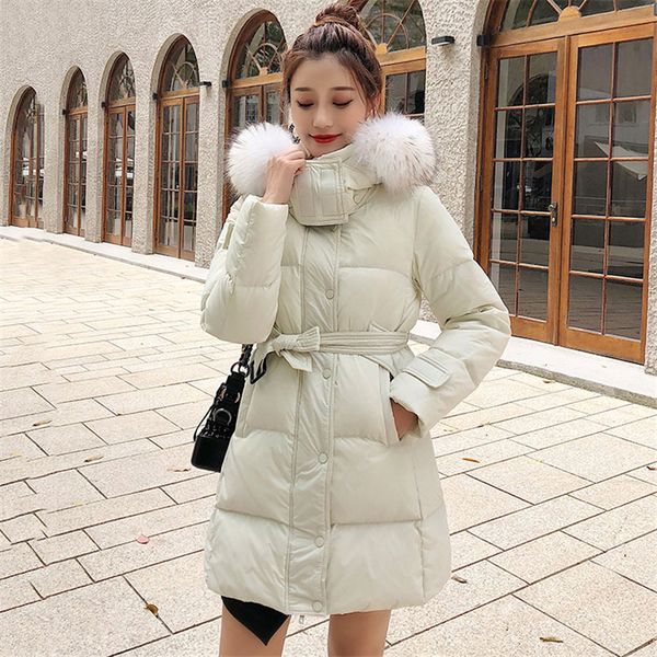 winter jacket women down jackets large fur collar long design thickening slim lace duck coat women's parka outerwear 201103, Black
winter jacket women down jackets large fur collar long design thickening slim lace duck coat women's parka outerwear 201103, Black