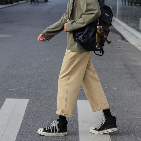 men's 2020 new autumn men casual pants's casual pants solid color loose straight pants trend wide leg capris for men gjyjs, Blue
men's 2020 new autumn men casual pants's casual pants solid color loose straight pants trend wide leg capris for men gjyjs, Blue