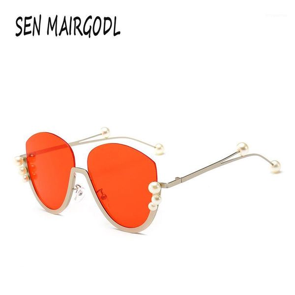 luxury inlaid pearl half frame sunglasses women men 2020 wild square oval design glasses fashionable retro personality sun glass1, White;black 
luxury inlaid pearl half frame sunglasses women men 2020 wild square oval design glasses fashionable retro personality sun glass1, White;black