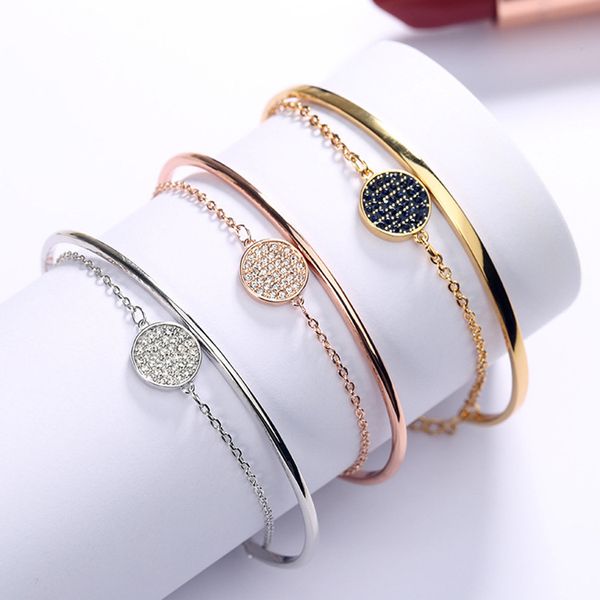 luxury jiang shuying ginger double-layer two-in-one racket bracelet womens adjustable swarovski element crystal bracelet fashion design, Black
luxury jiang shuying ginger double-layer two-in-one racket bracelet womens adjustable swarovski element crystal bracelet fashion design, Black