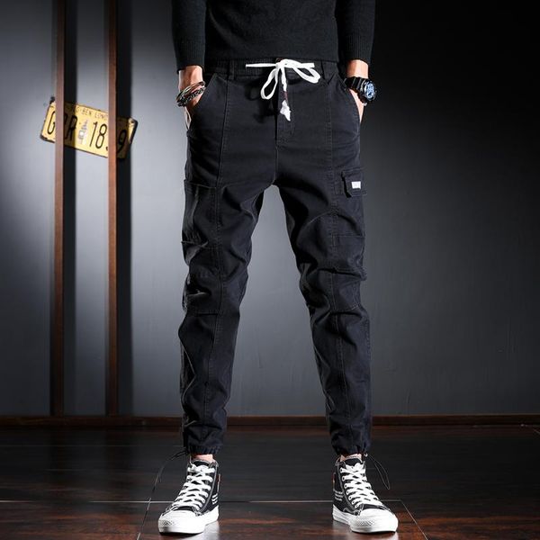 fashion streetwear men jeans loose fit big pocket casual cargo pants korean style hip hop joggers wide leg trousers, Blue
fashion streetwear men jeans loose fit big pocket casual cargo pants korean style hip hop joggers wide leg trousers, Blue