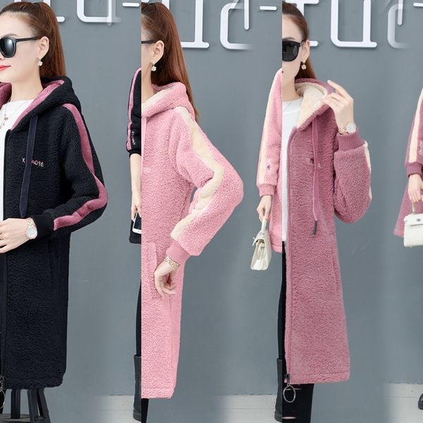 7xcfx lamb пальто женщин флис утолщенной 2020 мех sweatersweater пальто осень и зима новый корейский стиль свободный капюшоном средней длины, Black
7xcfx lamb пальто женщин флис утолщенной 2020 мех sweatersweater пальто осень и зима новый корейский стиль свободный капюшоном средней длины, Black