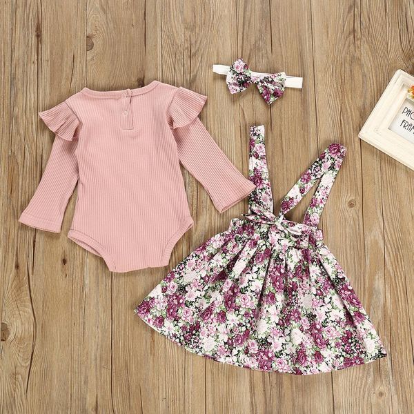 autumn baby girl clothes solid color long sleeve ruffle romper flowers dress headband newborn infant girl floral skirt outfits lj201223, White
autumn baby girl clothes solid color long sleeve ruffle romper flowers dress headband newborn infant girl floral skirt outfits lj201223, White