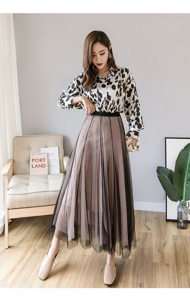 2021 autumn new fashion women's high waist pleated solid color half length elastic skirt elegant promotions lady black pink h8mb
2021 autumn new fashion women's high waist pleated solid color half length elastic skirt elegant promotions lady black pink h8mb