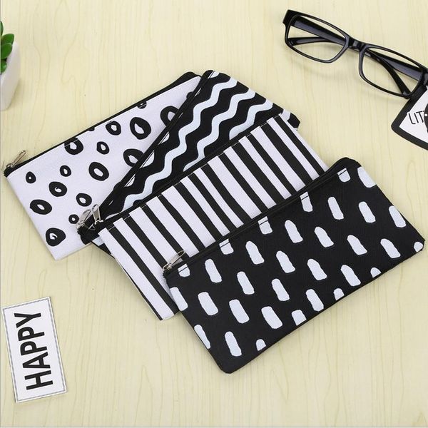 black white wave stripe canvas school pen case fabric pencil bag etui a crayons cuir pencil pouch stifte tasche pencil case 4910
black white wave stripe canvas school pen case fabric pencil bag etui a crayons cuir pencil pouch stifte tasche pencil case 4910