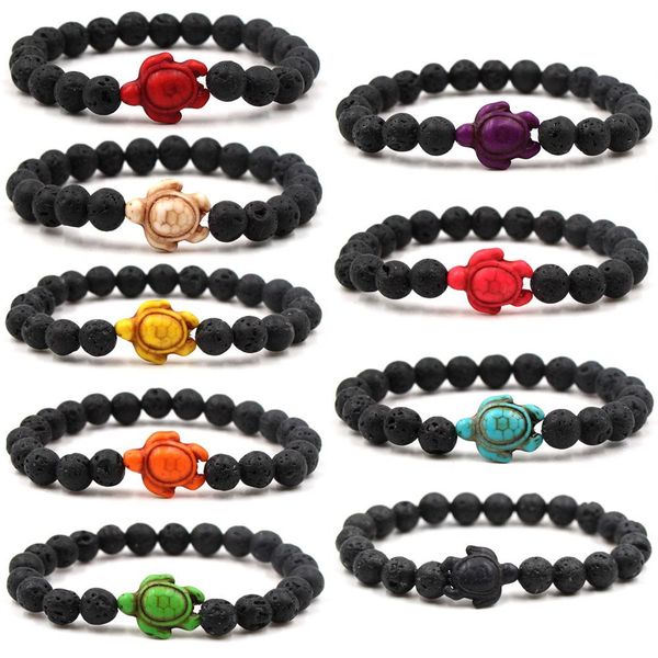 sea turtle beads bracelets for women men classic lava stone essential oil diffuser elastic friendship bracelet beach jewelry, Black
sea turtle beads bracelets for women men classic lava stone essential oil diffuser elastic friendship bracelet beach jewelry, Black