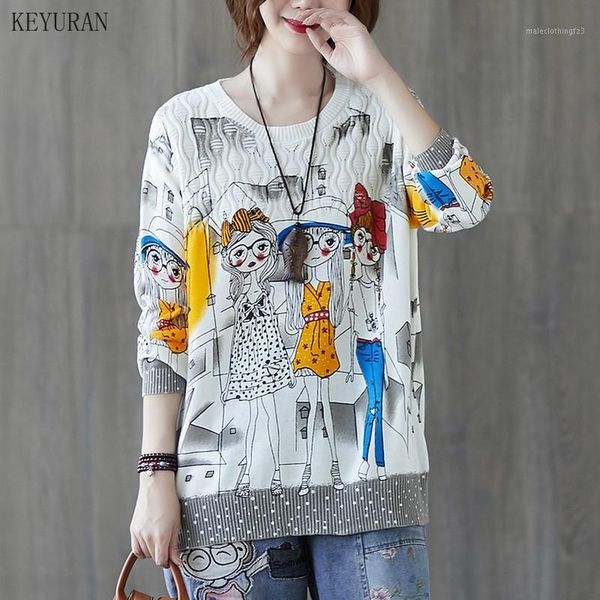 women's sweaters knitted pullover sweater women autumn winter long sleeve o neck cartoon printed pattern loose thin jumper for women1, White;black
women's sweaters knitted pullover sweater women autumn winter long sleeve o neck cartoon printed pattern loose thin jumper for women1, White;black