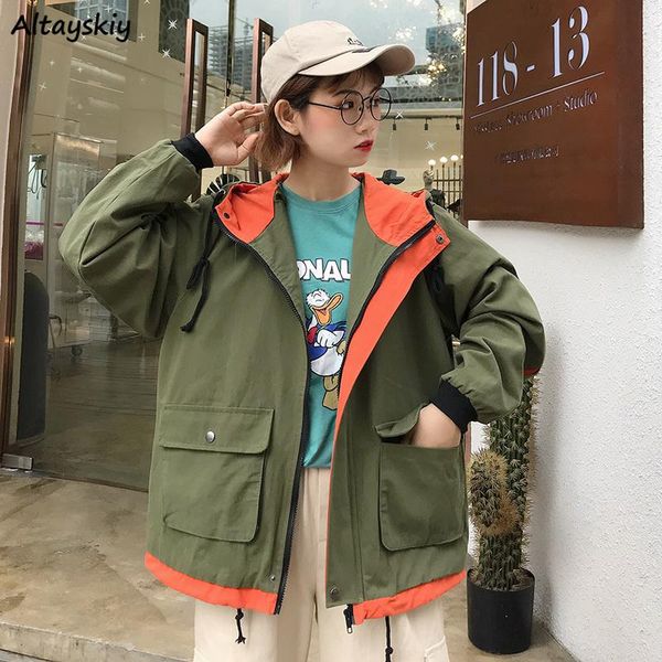 women's jackets jacket women novelty patchwork with hooded clothes casual loose coats and womens clothing korean streetwear long coat, Black;brown
women's jackets jacket women novelty patchwork with hooded clothes casual loose coats and womens clothing korean streetwear long coat, Black;brown