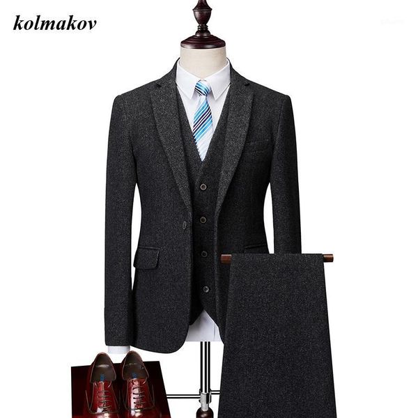 new arrival style men boutique woolen suits business casual solid men's three-piece wedding suits dress size m-6xl1, White;black
new arrival style men boutique woolen suits business casual solid men's three-piece wedding suits dress size m-6xl1, White;black