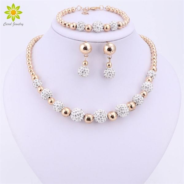 gold color jewelry set nigerian wedding african beads costume jewelry bracelet earring necklace 201222, Slivery;crystal
gold color jewelry set nigerian wedding african beads costume jewelry bracelet earring necklace 201222, Slivery;crystal