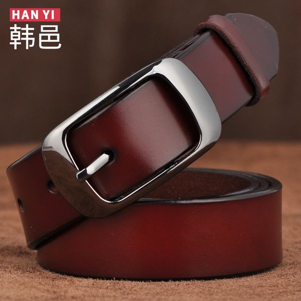 hanyi simple fashion belt women's small korean version of versatile leather casual pin buckle pants bandwidth, Black;brown
hanyi simple fashion belt women's small korean version of versatile leather casual pin buckle pants bandwidth, Black;brown