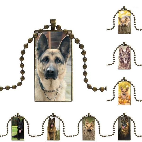 german shepherd dog vintage jewelry bronze color glass cabochon choker pendant long rectangle necklace for women party gift1, Silver
german shepherd dog vintage jewelry bronze color glass cabochon choker pendant long rectangle necklace for women party gift1, Silver