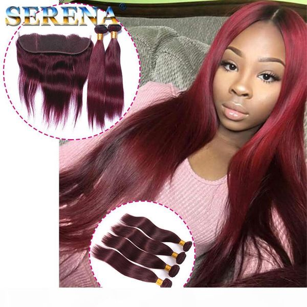 burgundy wine red 99j brazilian virgin hair weave bundles with 13x4 bundles with frontal closure peruvian malaysian straight with baby hair, Black;brown
burgundy wine red 99j brazilian virgin hair weave bundles with 13x4 bundles with frontal closure peruvian malaysian straight with baby hair, Black;brown