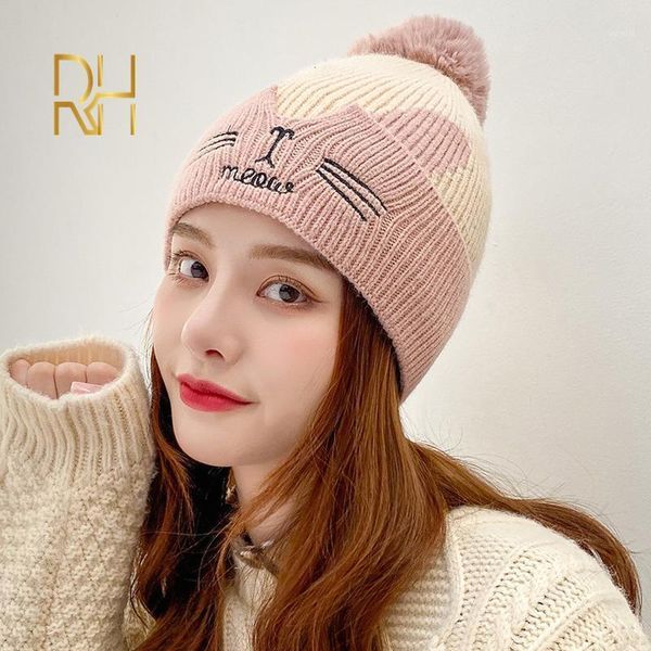 new winter hats women with cute pom warm velvet wool hat female thicking riding windproof knit hat skullies beanie cap rh1, Blue;gray
new winter hats women with cute pom warm velvet wool hat female thicking riding windproof knit hat skullies beanie cap rh1, Blue;gray