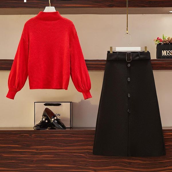 2021 new fashion spring solid autumn the neck-neck black-knit sweater skirt long with suit-belt two y494 parts wd36, Gray
2021 new fashion spring solid autumn the neck-neck black-knit sweater skirt long with suit-belt two y494 parts wd36, Gray