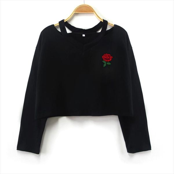 2020 new pullover hoodies fashion womens casual broadcloth rose printed sweatshirt long sleeve v neck crop short wholesale, Black
2020 new pullover hoodies fashion womens casual broadcloth rose printed sweatshirt long sleeve v neck crop short wholesale, Black