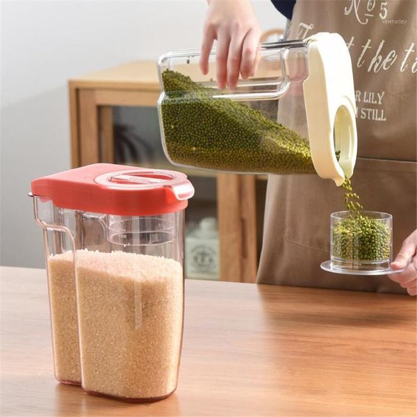 plastic cereal dispenser storage box kitchen grain rice container organizer grain storage with built-in measuring cup1
plastic cereal dispenser storage box kitchen grain rice container organizer grain storage with built-in measuring cup1
