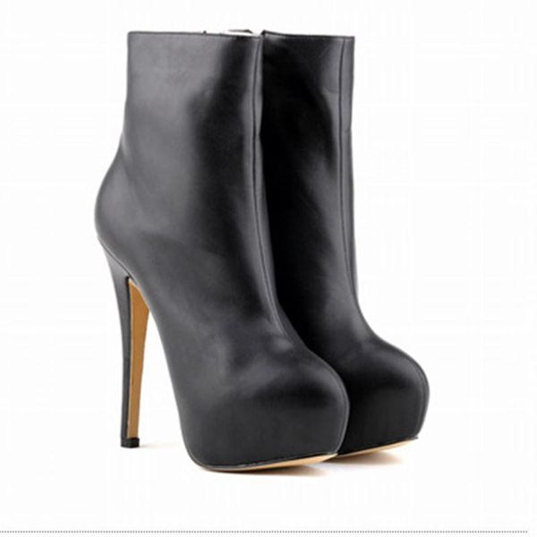женщины boots зима осень теплых тонкие высокие каблуки платформа черная лодыжка пинетка дама sexy мягкой кожа круглый носок короткие сапоги, Black
женщины boots зима осень теплых тонкие высокие каблуки платформа черная лодыжка пинетка дама sexy мягкой кожа круглый носок короткие сапоги, Black