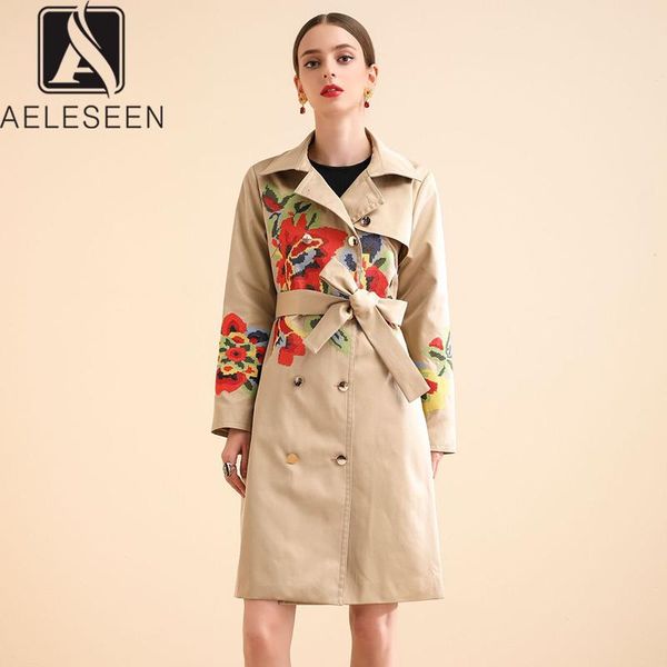 women's trench coats aeleseen 2021 spring office lady windbreaker runway design luxury cross stiching floral embroidery x-long coat wit, Tan;black
women's trench coats aeleseen 2021 spring office lady windbreaker runway design luxury cross stiching floral embroidery x-long coat wit, Tan;black