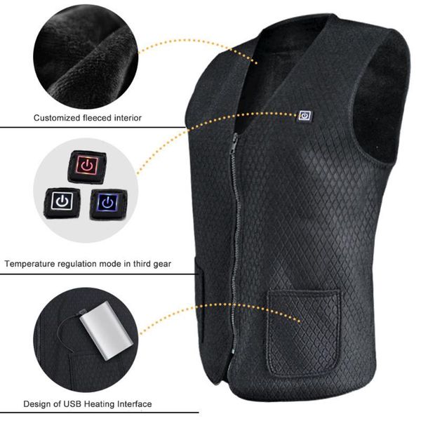 outdoor t-shirts electric heated vest heating clothes men women usb charging winter thermal waistcoat, Gray;blue
outdoor t-shirts electric heated vest heating clothes men women usb charging winter thermal waistcoat, Gray;blue