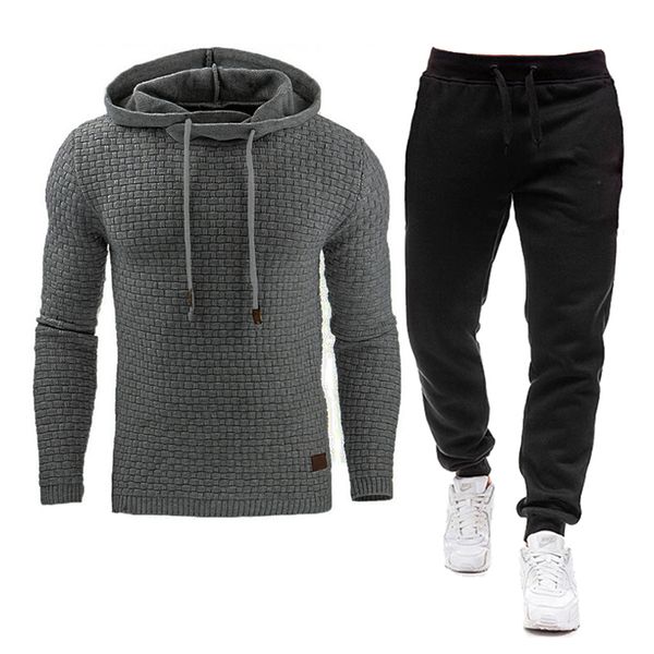 autumn winter man tracksuit sets pullover hooded men's sweatshirts sports suit male casual tracksuits 2 piece pants and hoodies lj20111, Gray
autumn winter man tracksuit sets pullover hooded men's sweatshirts sports suit male casual tracksuits 2 piece pants and hoodies lj20111, Gray