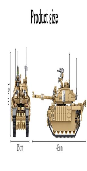 632008 1687 шт. военный challenger 2 главный боевой бак модель строительный блок технология ww2 армия солдат модель игрушки для детей jlleso
632008 1687 шт. военный challenger 2 главный боевой бак модель строительный блок технология ww2 армия солдат модель игрушки для детей jlleso