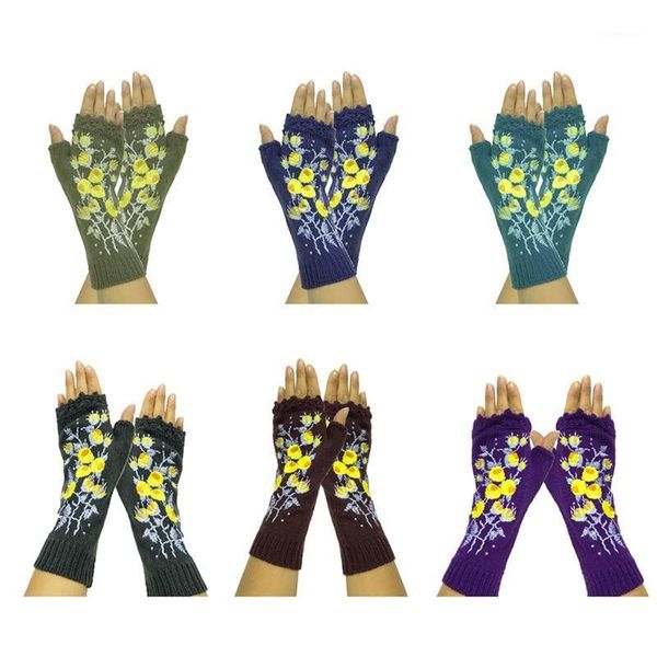 handmade knitted women' winter gloves autumn flowers fingerless gloves black mittens warm woolen embroidery1, Blue;gray
handmade knitted women' winter gloves autumn flowers fingerless gloves black mittens warm woolen embroidery1, Blue;gray