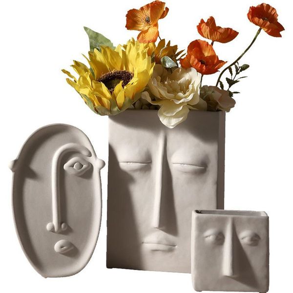 nordic ins home decor ceramic vase for flowers human face design decoration home vase creative pot for dried flower vase
nordic ins home decor ceramic vase for flowers human face design decoration home vase creative pot for dried flower vase