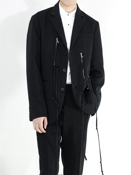 men's suits & blazers s-6xl 2021 spring fashion personalized large size customizatio splicing hanging bandwidth loose suit, White;black
men's suits & blazers s-6xl 2021 spring fashion personalized large size customizatio splicing hanging bandwidth loose suit, White;black