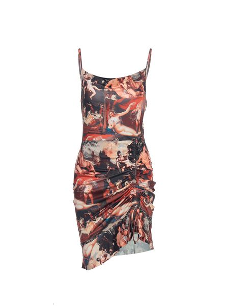 2021 new recommended european-style mural patterns plied thin dresses above the knee girdle of feminine mini-spaghetti dress syx2, Black;gray
2021 new recommended european-style mural patterns plied thin dresses above the knee girdle of feminine mini-spaghetti dress syx2, Black;gray