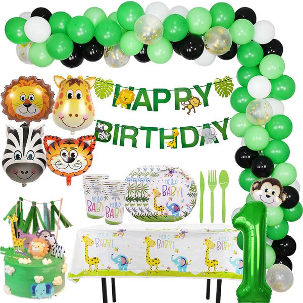 jungle decoration lion tiger foil balloons disposable tableware paper plate cup napkin safari zoo party supplies
jungle decoration lion tiger foil balloons disposable tableware paper plate cup napkin safari zoo party supplies