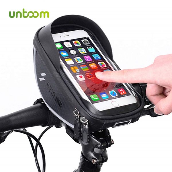 untoom waterproof head tube handlebar cycling bike front frame bag 6.0 inch mtb road bicycle phone holder
untoom waterproof head tube handlebar cycling bike front frame bag 6.0 inch mtb road bicycle phone holder