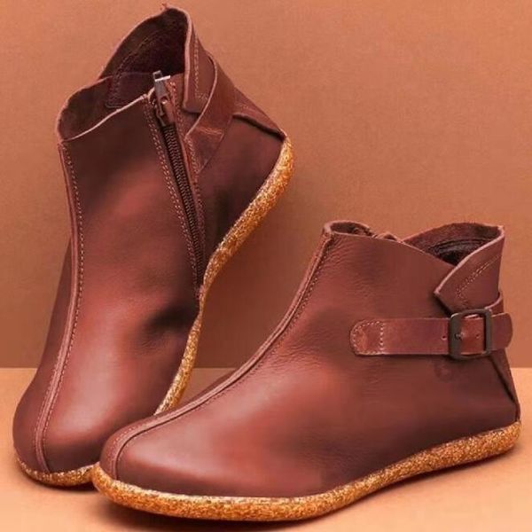 ankle boots women botas mujer autumn winter pu leather platform ladies shoes vintage flat booties big size boots, Black
ankle boots women botas mujer autumn winter pu leather platform ladies shoes vintage flat booties big size boots, Black