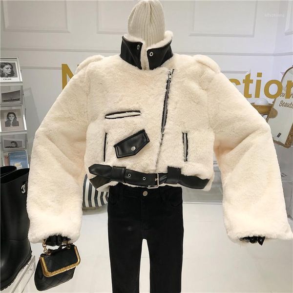 faux fur downy short coat women's 2021 new lapel zipper fashionable motorcycle cotton padded clothes1, Black
faux fur downy short coat women's 2021 new lapel zipper fashionable motorcycle cotton padded clothes1, Black