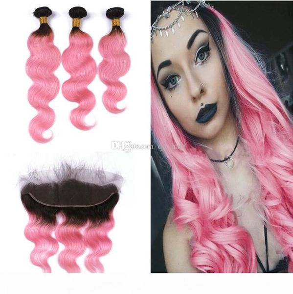 new arrival 1b pink hair bundles with lace frontal brazilian body wave 1b pink hair with ear to ear full lace frontal 13*4, Black
new arrival 1b pink hair bundles with lace frontal brazilian body wave 1b pink hair with ear to ear full lace frontal 13*4, Black