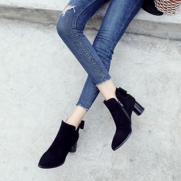 women's boots autumn shoes boots-women booties woman 2020 low heel luxury designer round toe large size mid calf, Black
women's boots autumn shoes boots-women booties woman 2020 low heel luxury designer round toe large size mid calf, Black