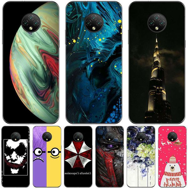 qadoogee-x95 2020 6.52 "modern case and case with marble ink jet pri