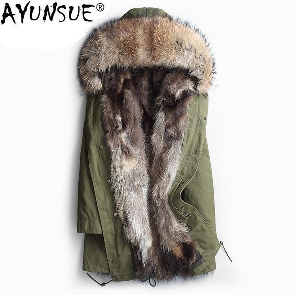 ayunsue winter natural raccoon fur coat men thick warm jacket 2021 casual real fur collar hooded parkas plus size 4xl zl3701, Black
ayunsue winter natural raccoon fur coat men thick warm jacket 2021 casual real fur collar hooded parkas plus size 4xl zl3701, Black