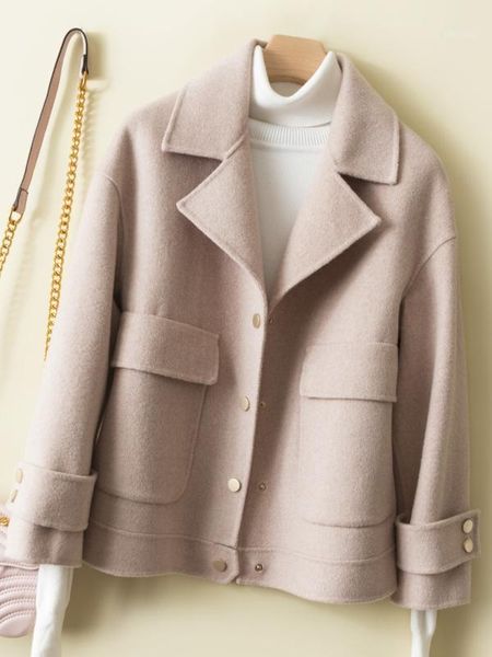 elegant winter coat female 100% wool coat women autumn clothes 2020 korean ladies short cashmere woolen jacket hiver sqmu1, Black
elegant winter coat female 100% wool coat women autumn clothes 2020 korean ladies short cashmere woolen jacket hiver sqmu1, Black