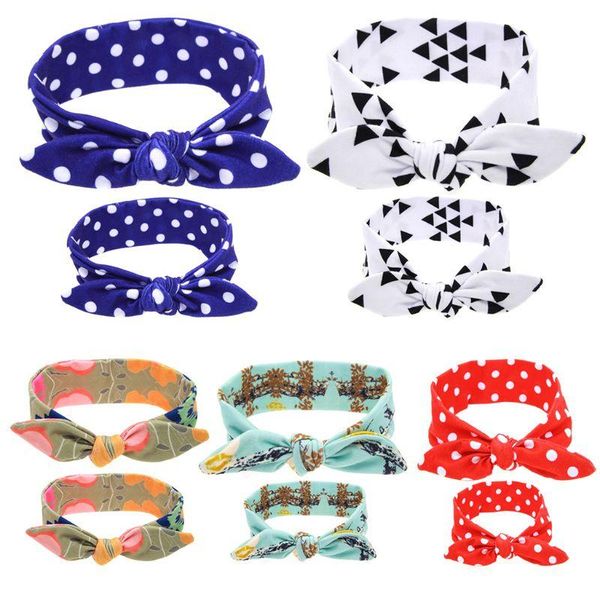 2pcs/set mom baby daughter kids headband diy ears bowknot hairband turban boho floral polka dot wide headwrap 
2pcs/set mom baby daughter kids headband diy ears bowknot hairband turban boho floral polka dot wide headwrap