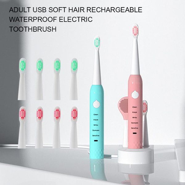ultrasonic sonic electric toothbrush usb rechargeable tooth brush electronic washable brush with head
ultrasonic sonic electric toothbrush usb rechargeable tooth brush electronic washable brush with head