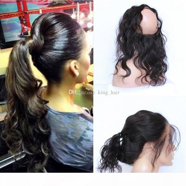 brazilian 9a human hair elastic band lace frontal closure body wave human hair ear to ear 360 lace band frontal with baby hair, Black;brown
brazilian 9a human hair elastic band lace frontal closure body wave human hair ear to ear 360 lace band frontal with baby hair, Black;brown