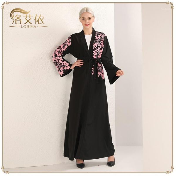 casual dresses wepbel women dress floral flower printing black middle east dubai open cardigan muslim abaya ramadan islamic1, Black;gray
casual dresses wepbel women dress floral flower printing black middle east dubai open cardigan muslim abaya ramadan islamic1, Black;gray