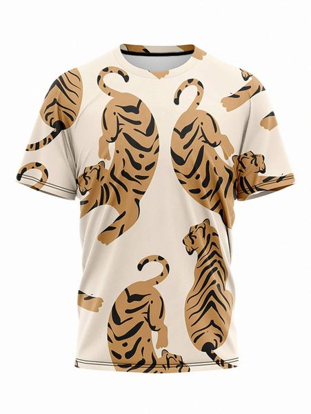 men 1pc christmas and cactus print tee m21v#, White;black 
men 1pc christmas and cactus print tee m21v#, White;black