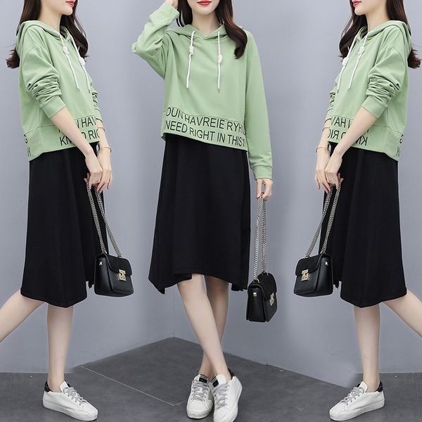 mefed fat sweater aging large size women's clothing 2020 new autumn clothing western style flesh-covering two-piece sister slimming dre, Gray
mefed fat sweater aging large size women's clothing 2020 new autumn clothing western style flesh-covering two-piece sister slimming dre, Gray